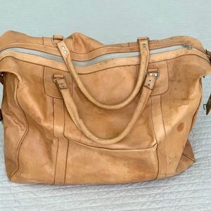 Leather weekend bag